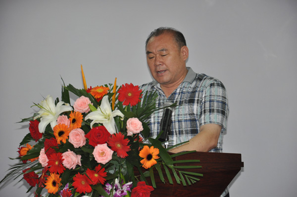 合肥市燃氣辦晉傳銀主任發(fā)表講話，齊達康加氣站技術(shù)交流